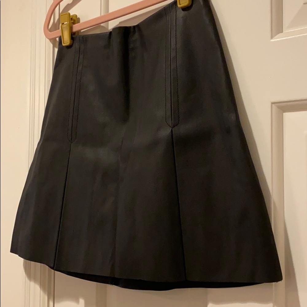 Faux leather mini skirt